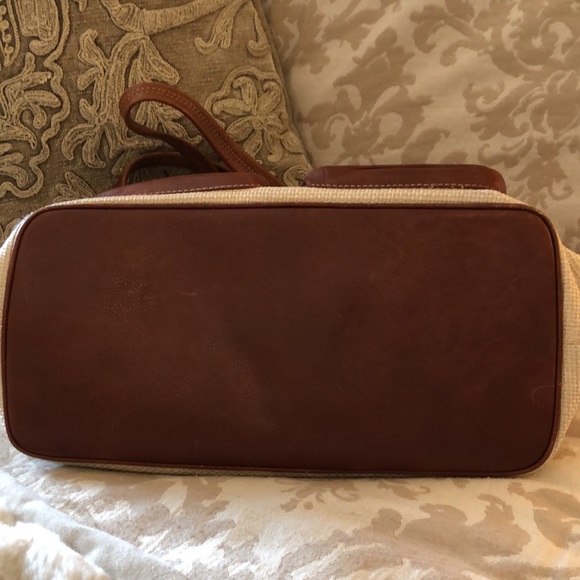 Cole Haan tweed and leather handbag - Picture 11 of 12